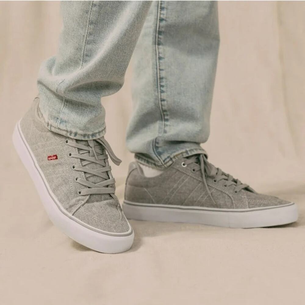 Levi's Mens Turner S CHMB Casual Sneaker Gray Lace Up Shoes Casual Streetwear